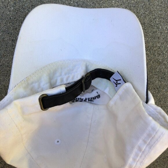 VTG 90s LAKE SHASTINA Golf Resort Hat Men's Baseball Cap White 100% Cotton - Picture 5 of 7